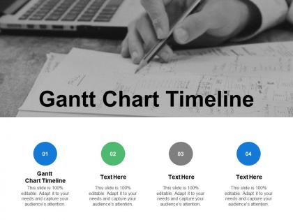 Gantt chart timeline ppt powerpoint presentation gallery example cpb