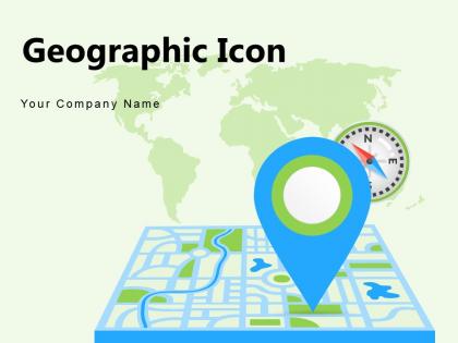 Geographic Icon Location Pointer Navigation Circle Document