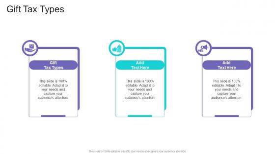 Gift Tax Types In Powerpoint And Google Slides Cpb