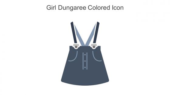 Girl Dungaree Colored Icon In Powerpoint Pptx Png And Editable Eps Format