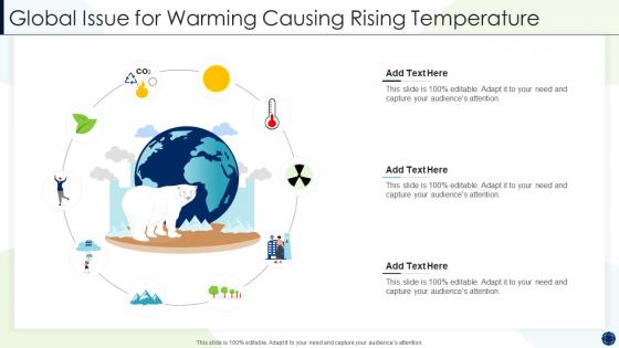 Global issue for warming causing rising temperature