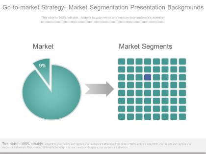 Go to market strategy market segmentation presentation backgrounds