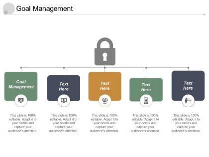 Goal management ppt powerpoint presentation infographic template picture cpb