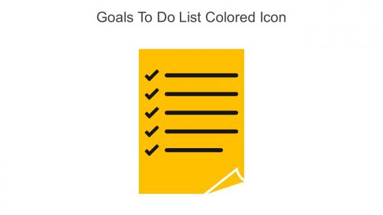 Goals To Do List Colored Icon In Powerpoint Pptx Png And Editable Eps Format