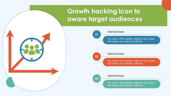 Growth Hacking Icon To Aware Target Audiences