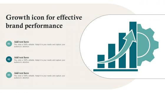 Growth Icon For Effective Brand Performance