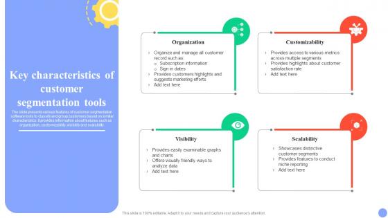 Guide For User Segmentation Key Characteristics Of Customer Segmentation Tools MKT SS V