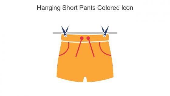 Hanging Short Pants Colored Icon In Powerpoint Pptx Png And Editable Eps Format