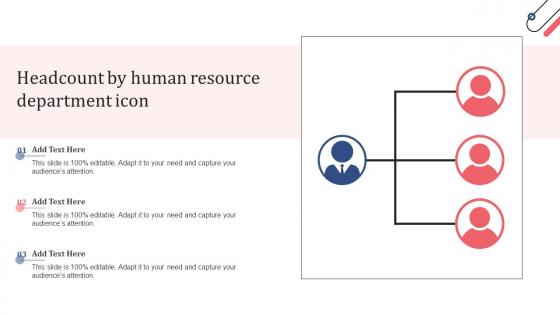 Headcount By Human Resource Department Icon