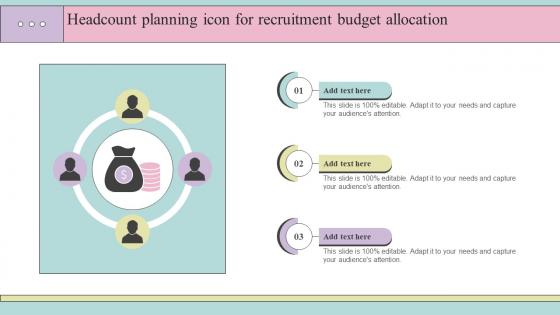 Headcount Planning Icon For Recruitment Budget Allocation