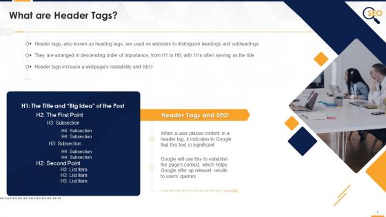 Header Tags And Usability In SEO Edu Ppt