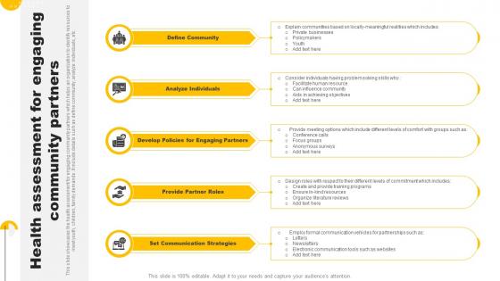 Health Assessment For Engaging Community Partners