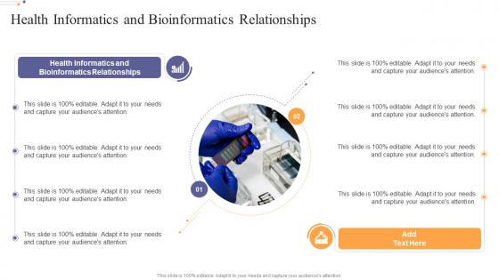 Health Informatics And Bioinformatics Relationships In Powerpoint And Google Slides Cpp