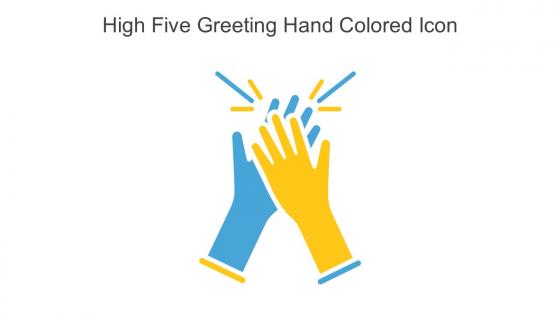 High Five Greeting Hand Colored Icon In Powerpoint Pptx Png And Editable Eps Format