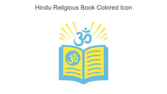 Hindu Religious Book Colored Icon In Powerpoint Pptx Png And Editable Eps Format