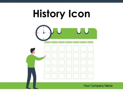 History Icon Knowledge Symbol Document Business Accomplishments Statement