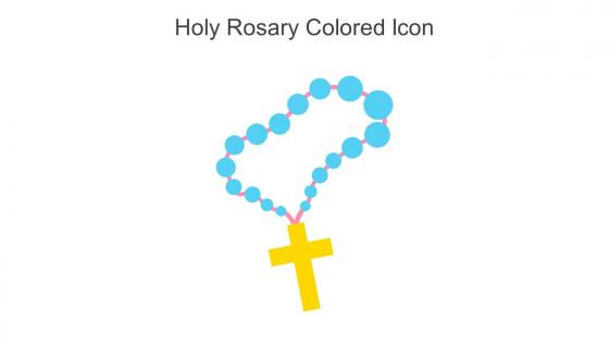 Holy Rosary Colored Icon In Powerpoint Pptx Png And Editable Eps Format