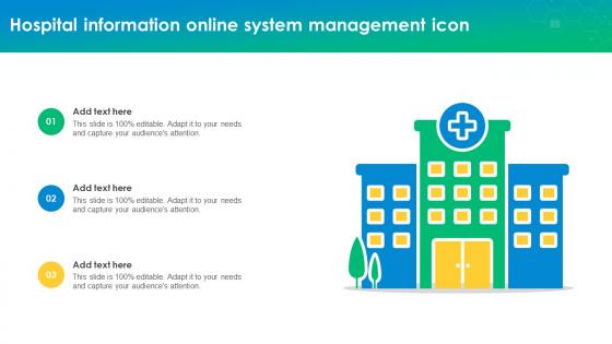 Hospital Information Online System Management Icon