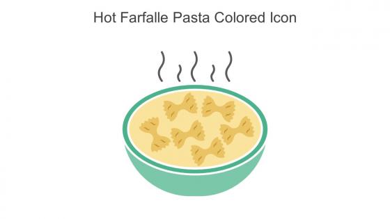 Hot Farfalle Pasta Colored Icon In Powerpoint Pptx Png And Editable Eps Format