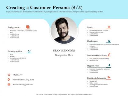 How to build the ultimate client experience creating a customer persona customer ppt file slide