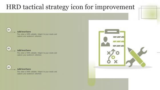 HRD Tactical Strategy Icon For Improvement