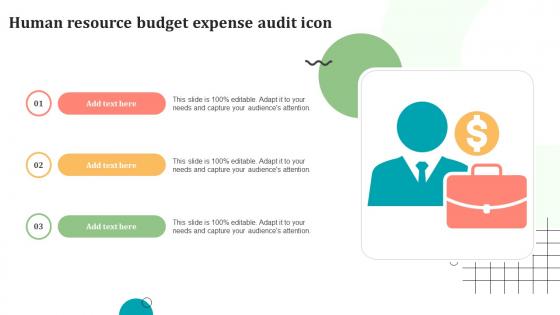 Human Resource Budget Expense Audit Icon