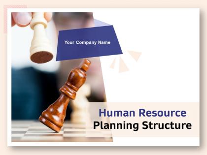 Human Resource Planning Structure Powerpoint Presentation Slides