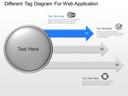 Ia different tag diagram for web application powerpoint template