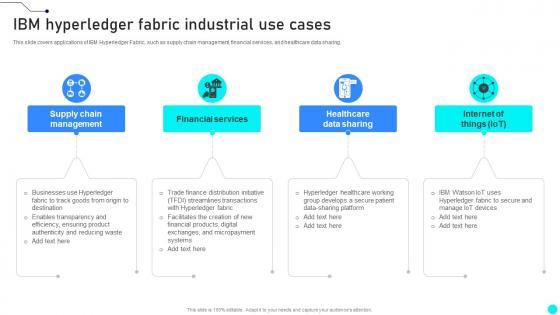 IBM Hyperledger Fabric Industrial Use Cases Exploring Diverse Blockchain BCT SS