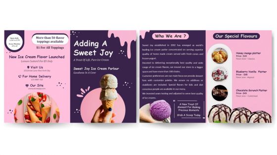 Ice Cream Brochure Bifold