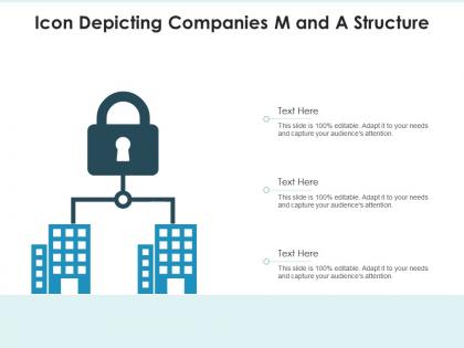 Icon depicting companies m and a structure