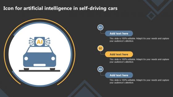 Icon For Artificial Intelligence In Self Driving Cars