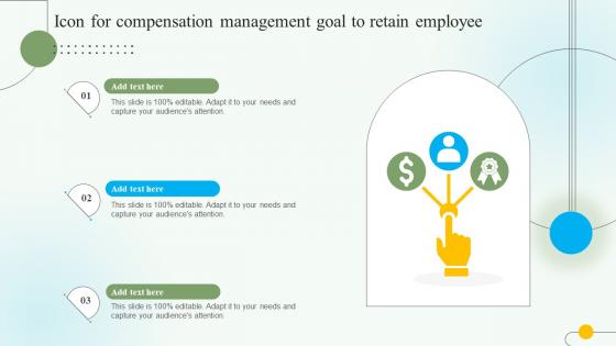 Icon For Compensation Management Goal To Retain Employee