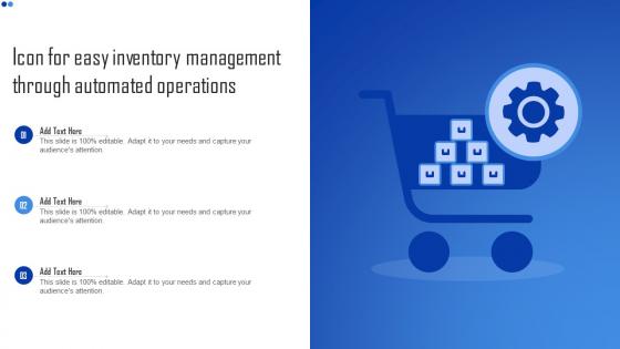 Icon For Easy Inventory Management Through Automated Operations