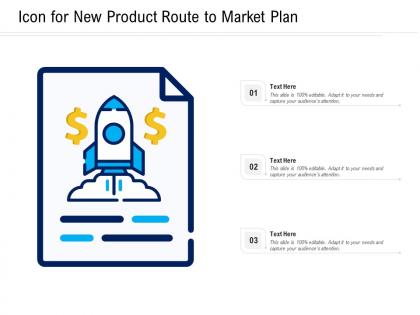 Icon for new product route to market plan