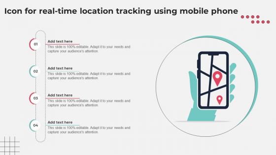 Icon For Real Time Location Tracking Using Mobile Phone