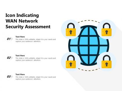 Icon indicating wan network security assessment