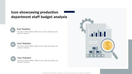 Icon Showcasing Production Department Staff Budget Analysis