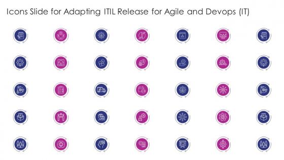 Icons Slide For Adapting ITIL Release For Agile And DevOps IT