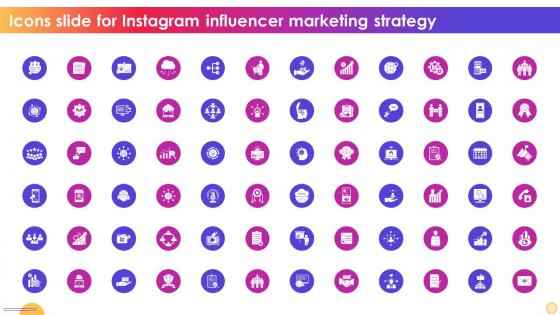 Icons Slide For Instagram Influencer Marketing Strategy Strategy SS V