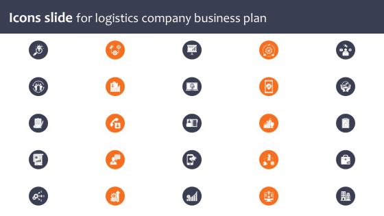 Icons Slide For Logistics Company Business Plan BP SS