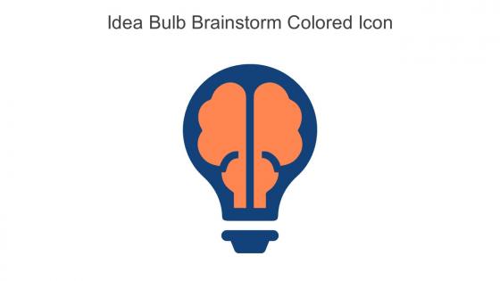 Idea Bulb Brainstorm Colored Icon In Powerpoint Pptx Png And Editable Eps Format