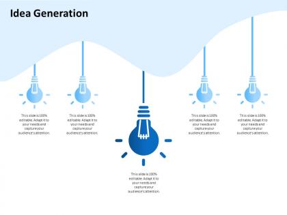 Idea generation audiences attention need editable ppt powerpoint information