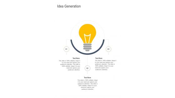 Idea Generation Logistics Service Proposal Template One Pager Sample Example Document