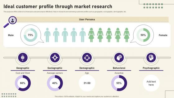 Ideal Customer Profile Through Market Research Storyboard SS