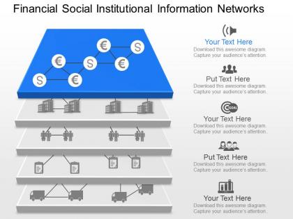 Ik financial social institutional information network powerpoint template