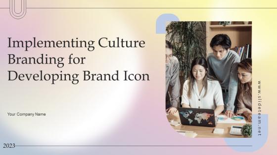 Implementing Culture Branding For Developing Brand Icon Branding CD V