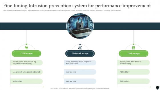 Implementing Intrusion Prevention Fine Tuning Intrusion Prevention System Cybersecurity SS