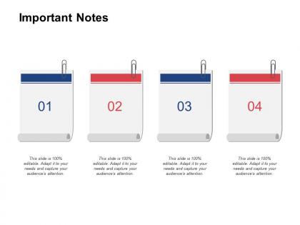 Important notes calendar strategy ppt powerpoint presentation gallery portfolio