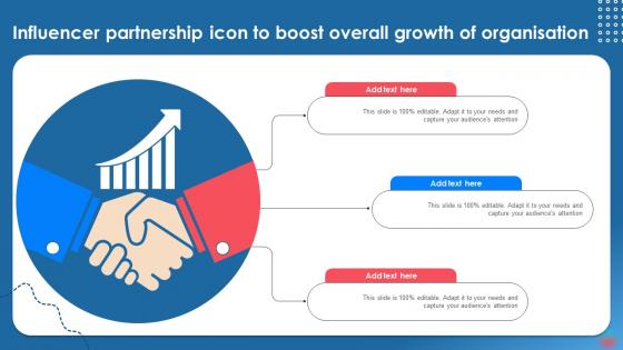 Influencer Partnership Icon To Boost Overall Growth Of Organisation